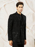 Men's Black Georgette Blazer